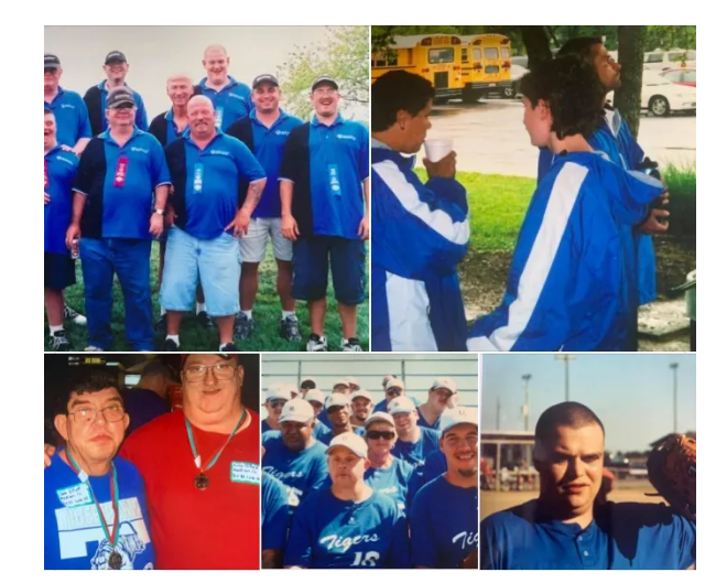 Special Olympics Tigers team photo collage